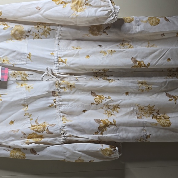 Women's Floral Long Sleeve Uility Midi Shirt Dress Woolrich x Target XL - Picture 8 of 15